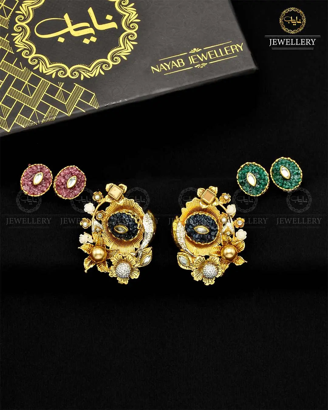 Crush Stones Changeable Tops NJ-1743 Nayab Jewellery