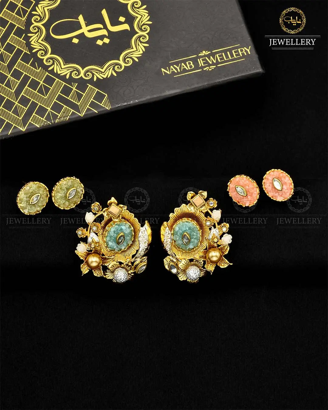 Crush Stones Changeable Tops NJ-1743 Nayab Jewellery