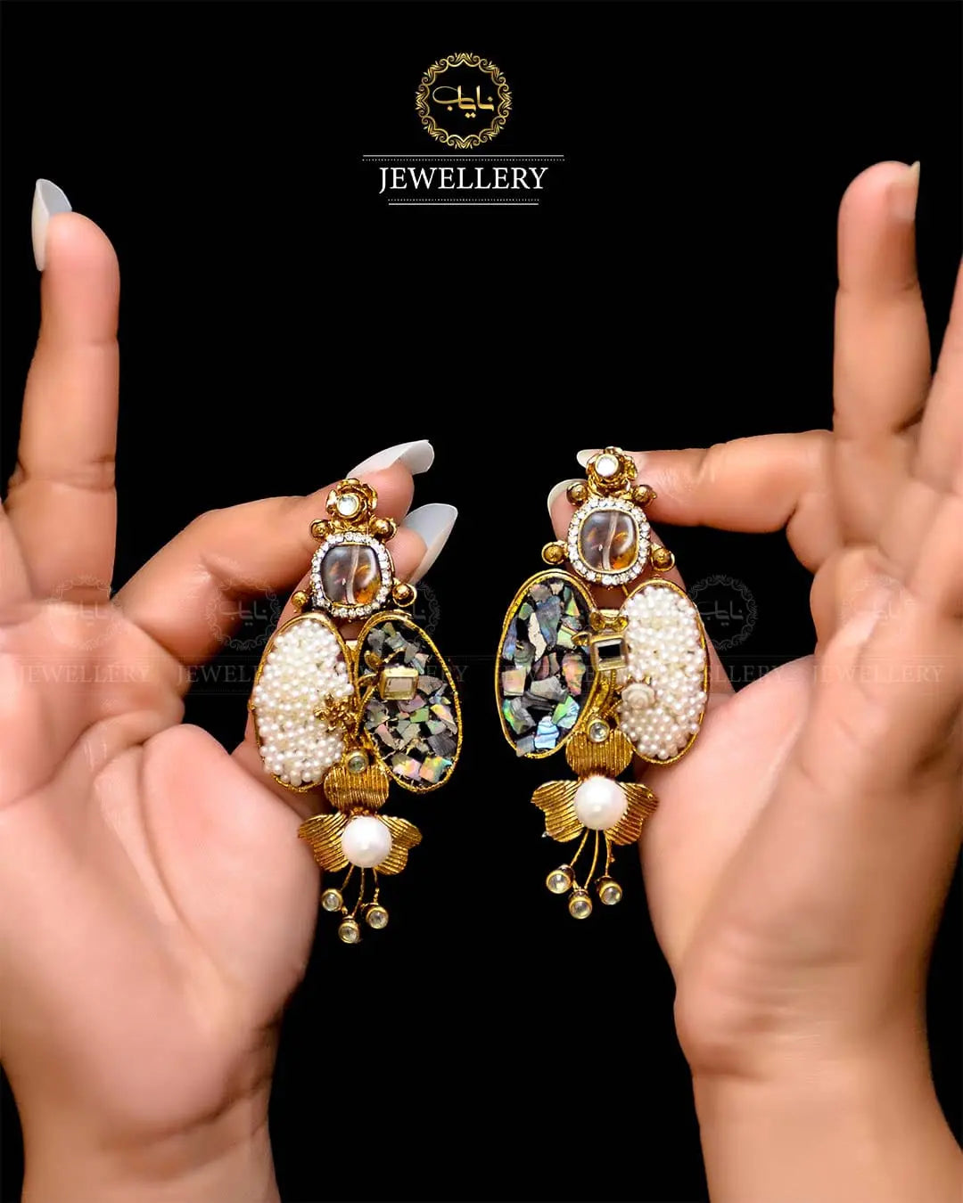 Designer Crush Earrings  NJ -1726 Nayab Jewellery