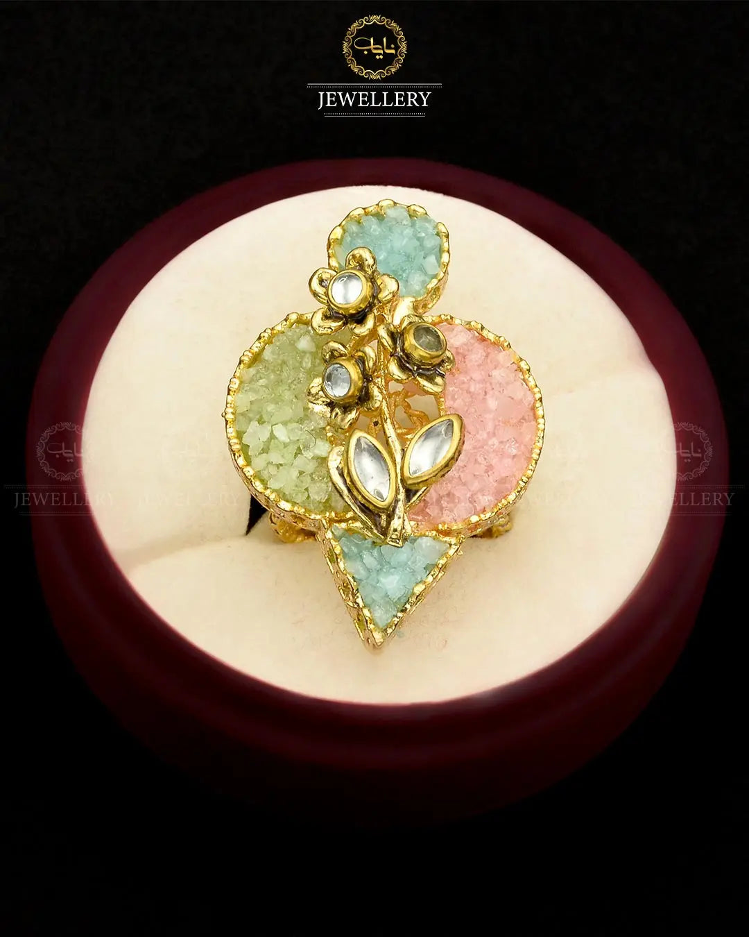 Designer Crush Ring Size adjustable NJ-1782 Nayab Jewellery