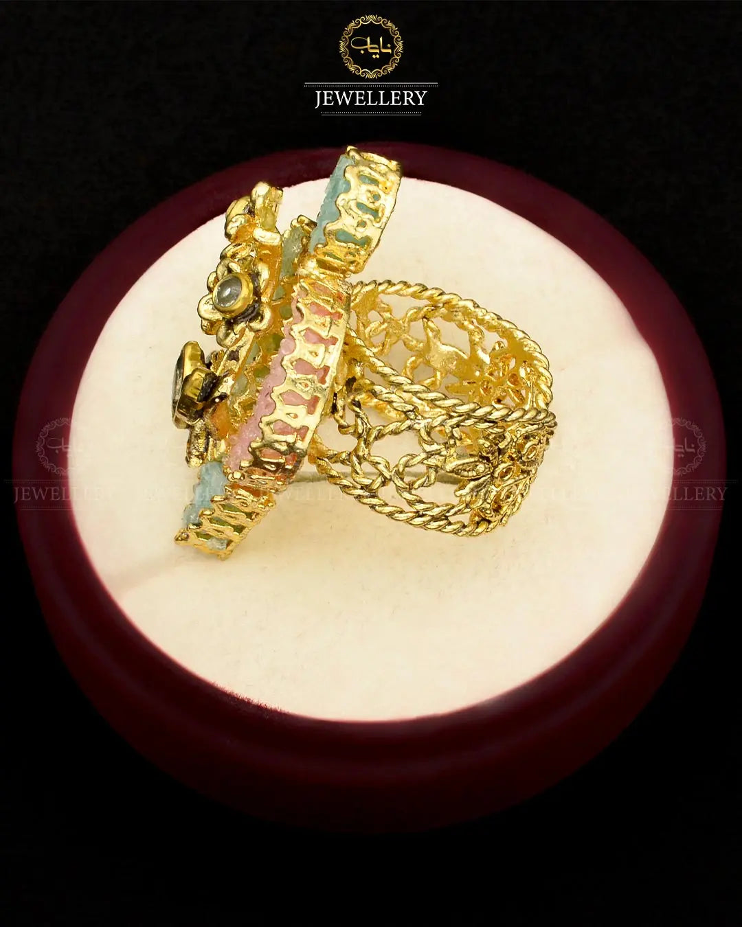 Designer Crush Ring Size adjustable NJ-1782 Nayab Jewellery