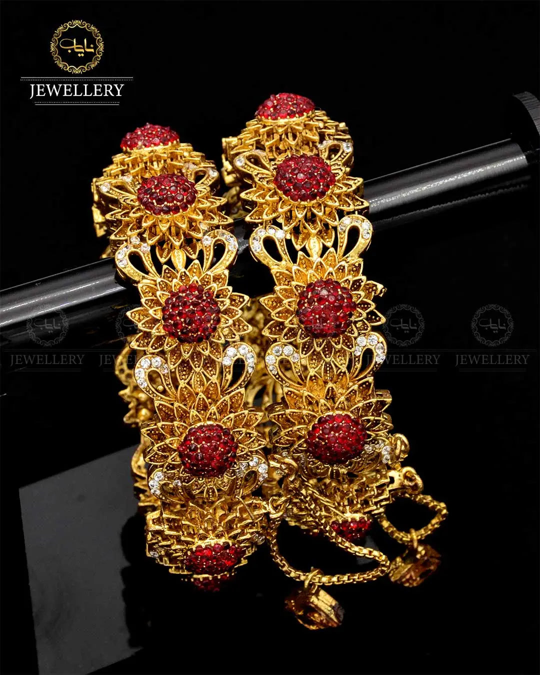 Designer Hand made Flower Openable Bangles NJ-1764 Nayab Jewellery