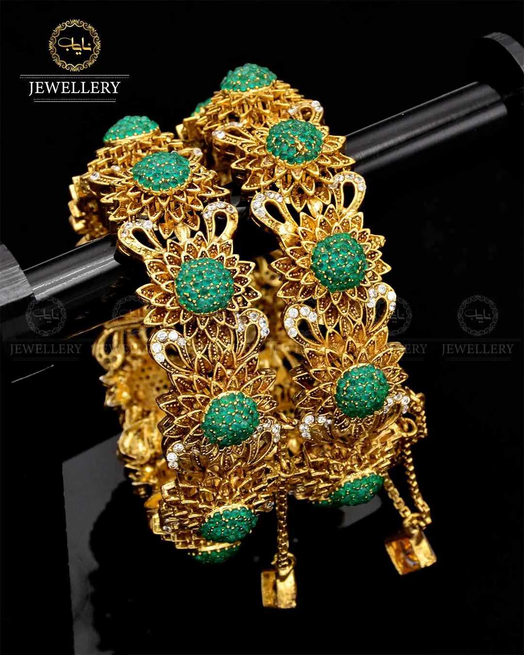 Designer Hand made Flower Openable Bangles NJ-1764 Nayab Jewellery