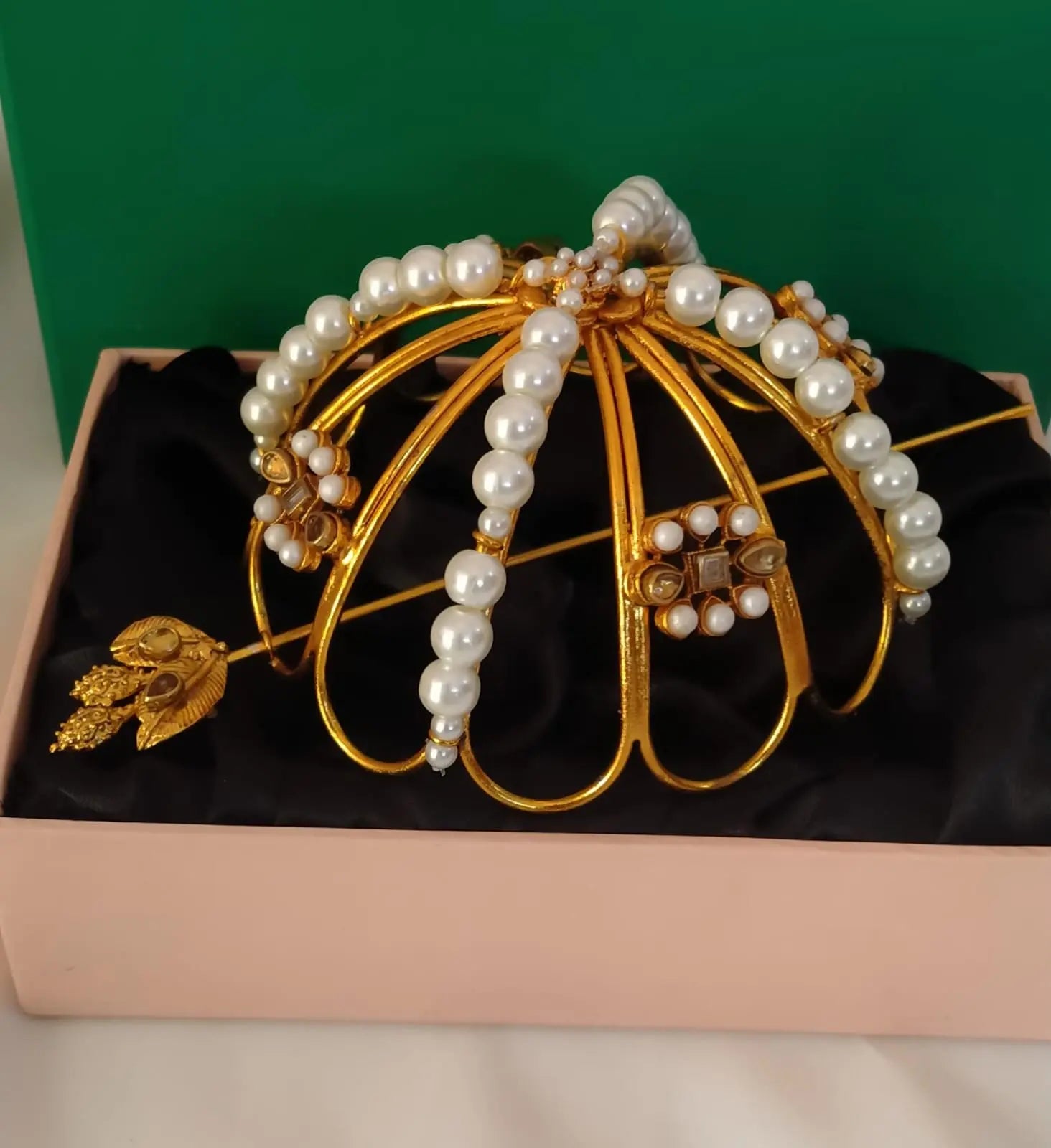 Designer Handmade pearl hair bunch (Jora) NJ -1734 Nayab Jewellery