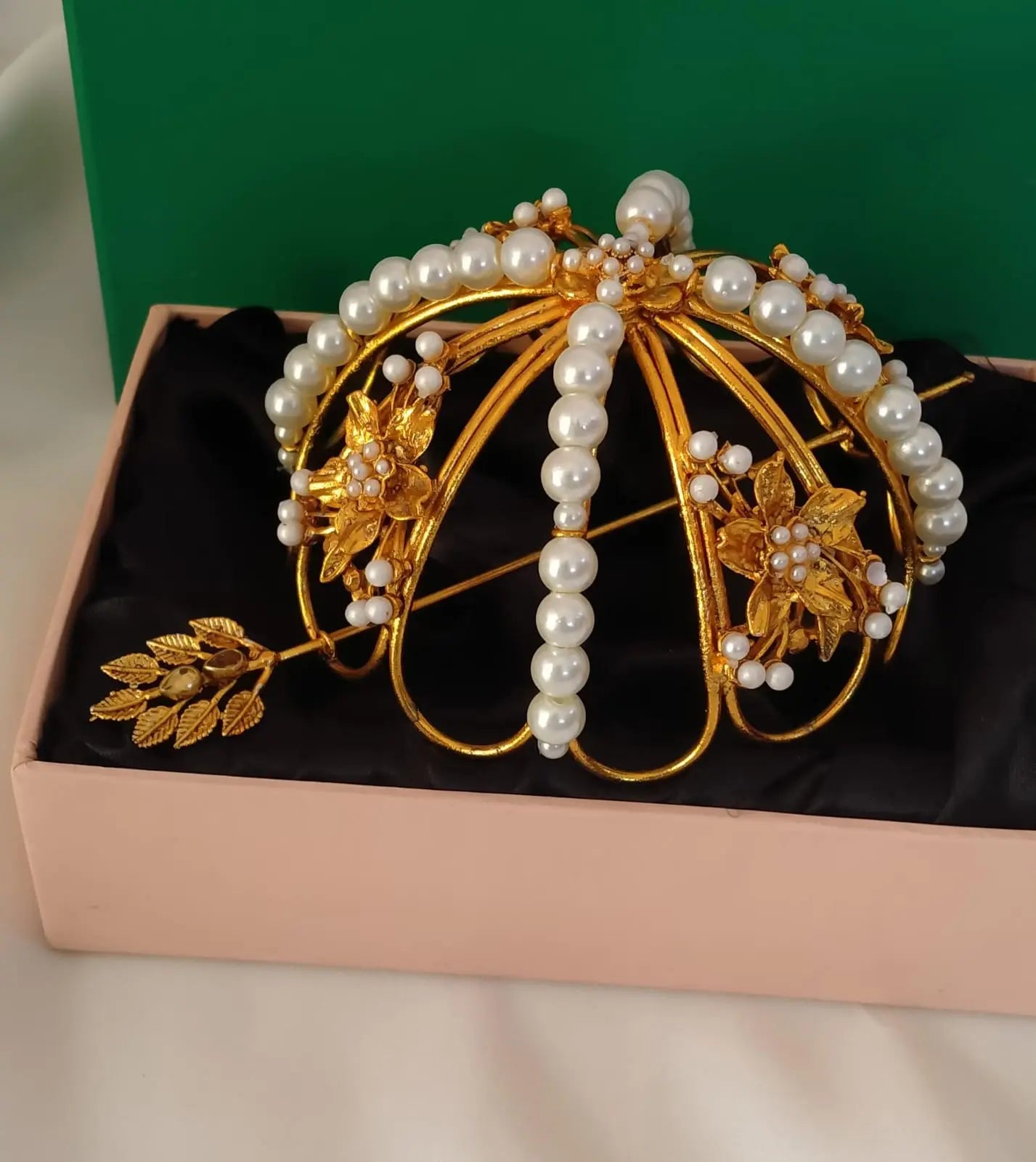 Designer Handmade pearl hair bunch (Jora) NJ -1734 Nayab Jewellery