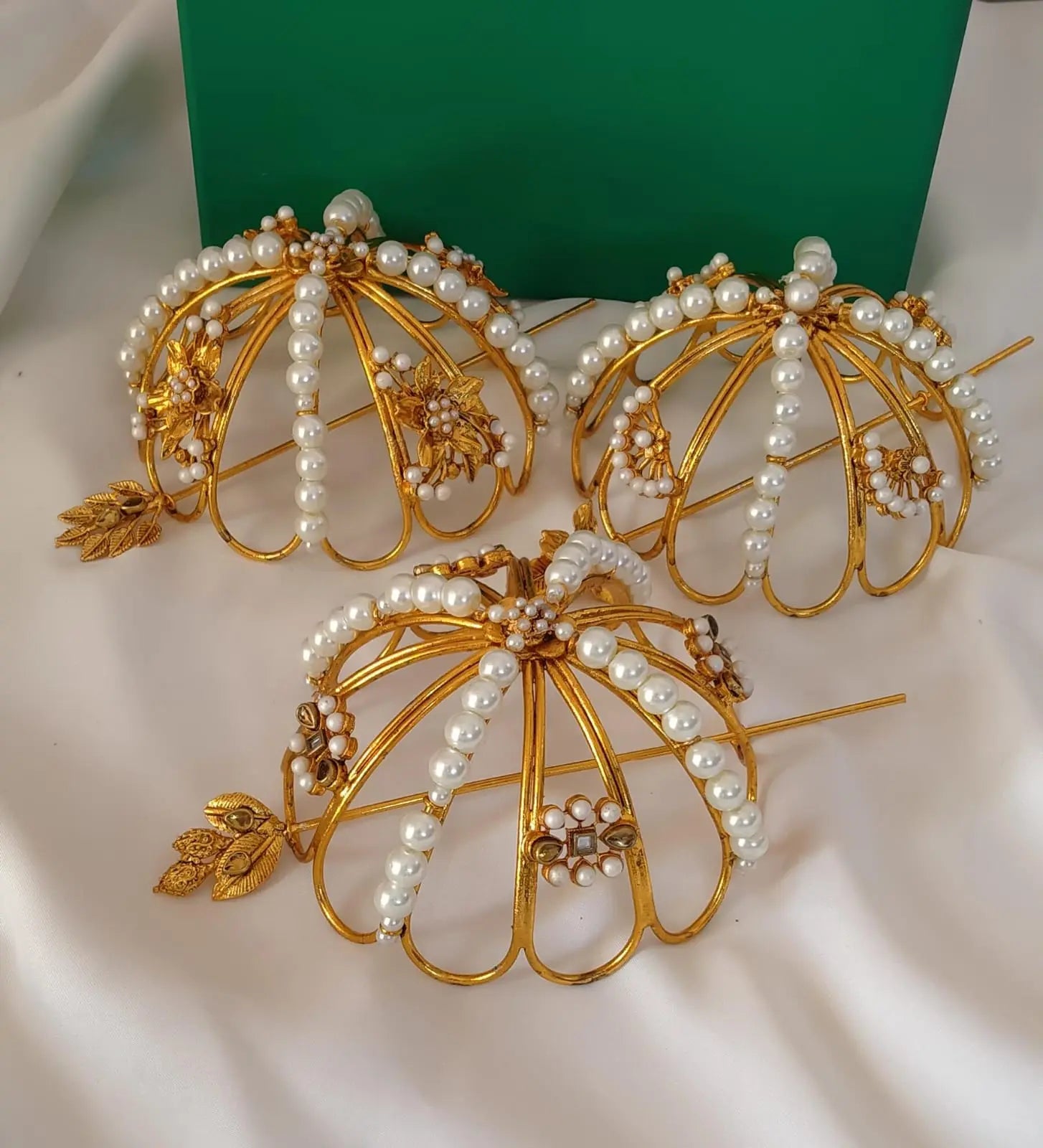 Designer Handmade pearl hair bunch (Jora) NJ -1734 Nayab Jewellery