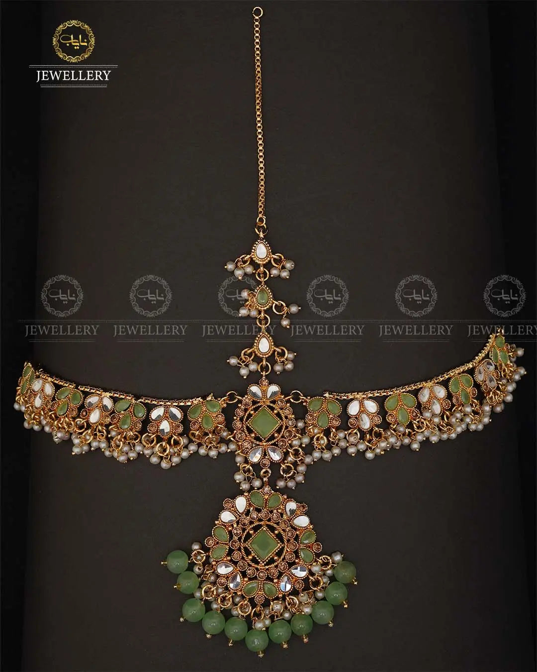 Designer Kundan Matha Patti -2041-Golden Nayab Jewellery