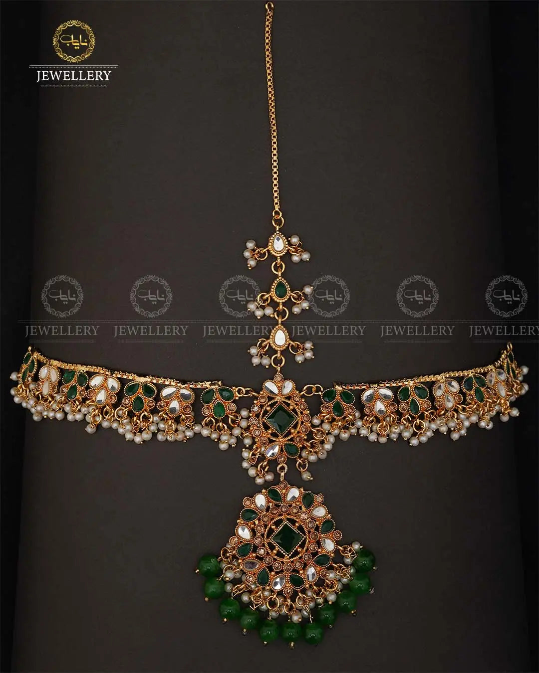 Designer Kundan Matha Patti -2041-Golden Nayab Jewellery