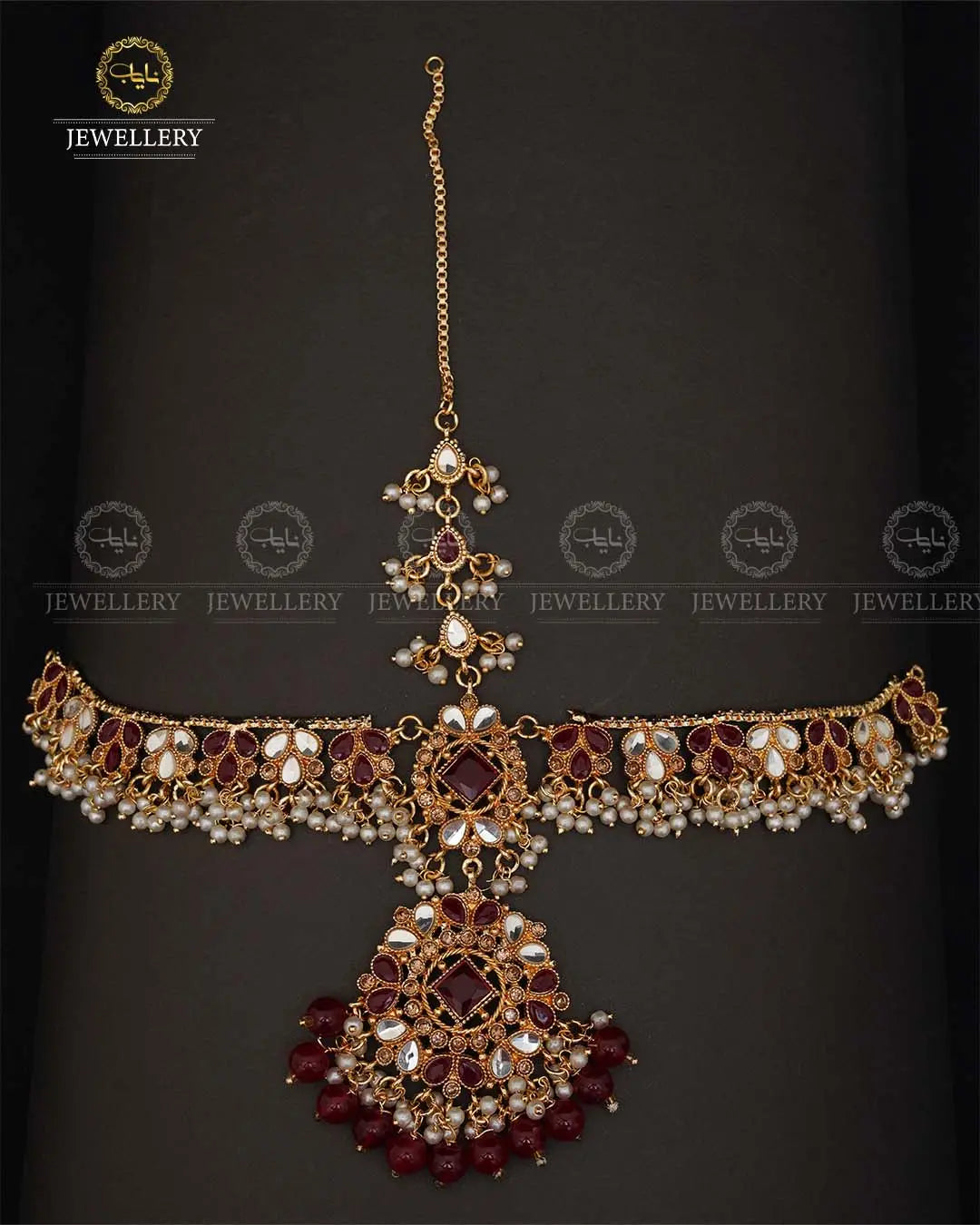 Designer Kundan Matha Patti -2041-Golden Nayab Jewellery