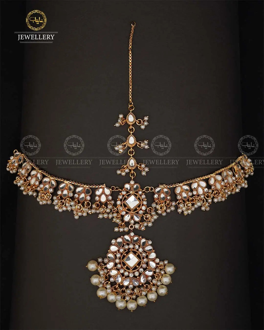 Designer Kundan Matha Patti -2041-Golden Nayab Jewellery