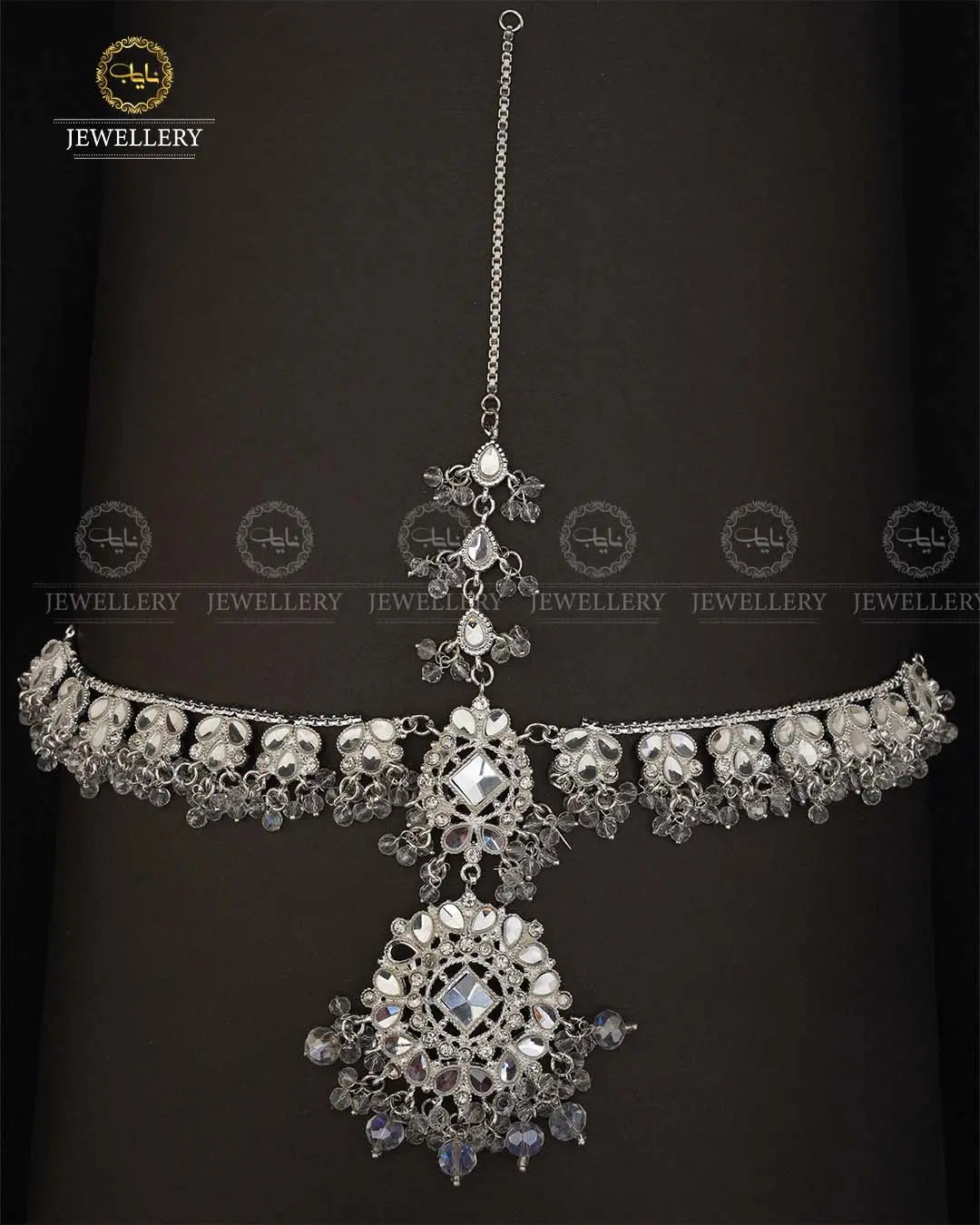 Designer Kundan Matha Patti -2041-Silver Nayab Jewellery