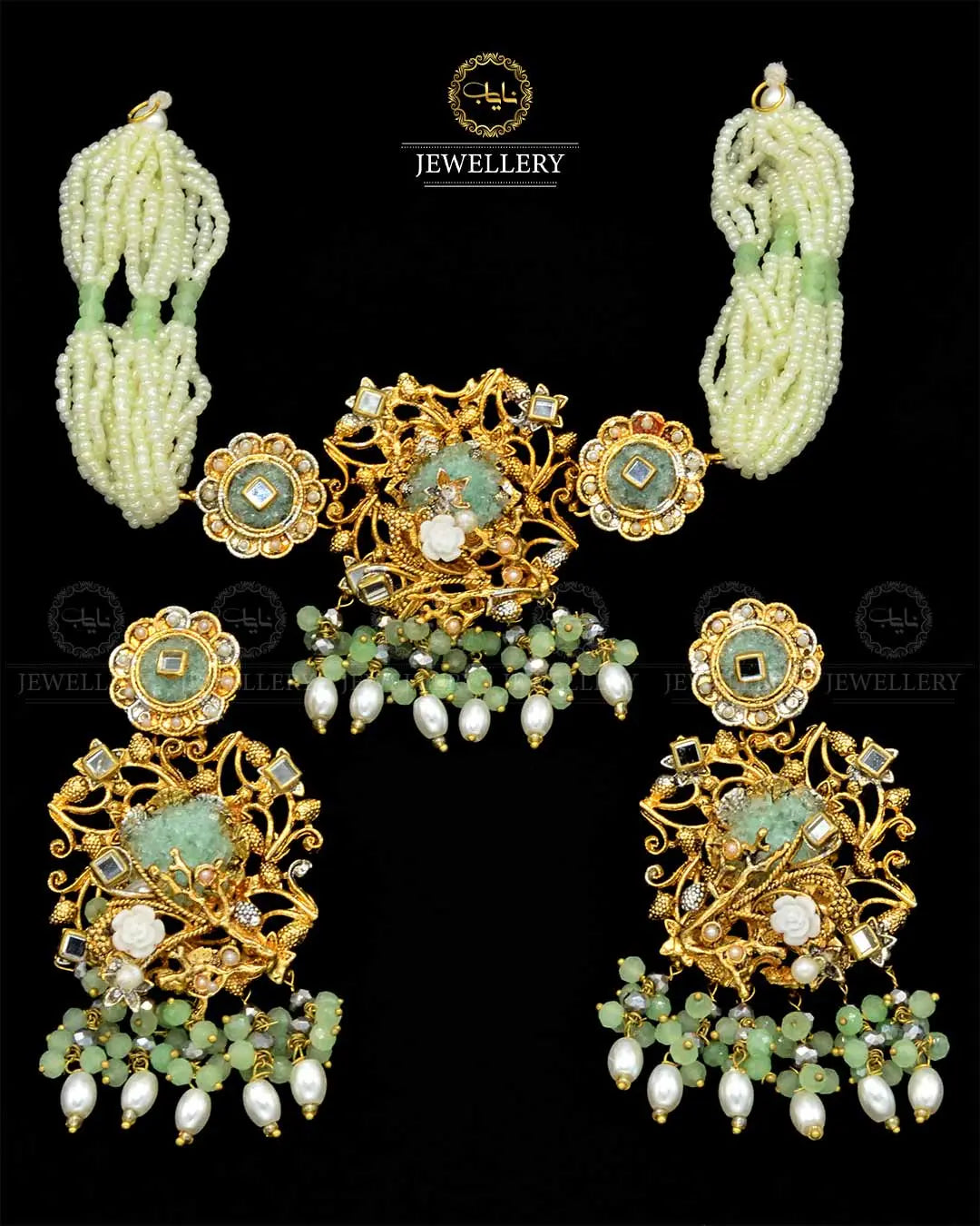 Designer crush Chokar set NJ-1883 Nayab Jewellery