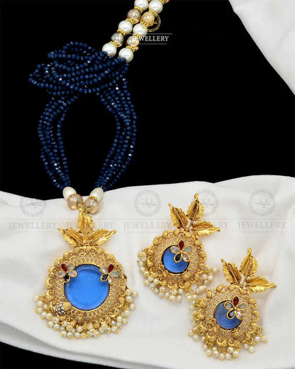 Designer doublet stones Mala set NJ-1861 Nayab Jewellery