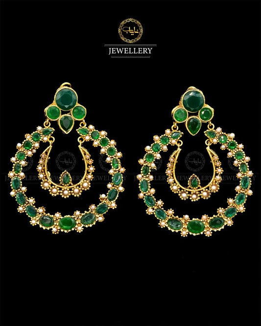 Designer zarcon Hoops NJ-1892 Nayab Jewellery