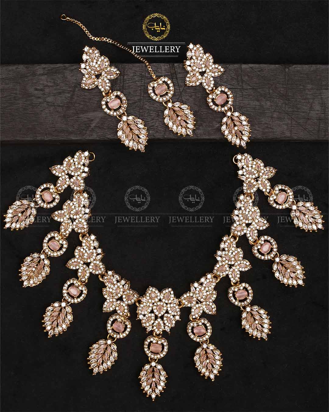 Dilkash Zarcon Necklace set-2354 Nayab Jewellery