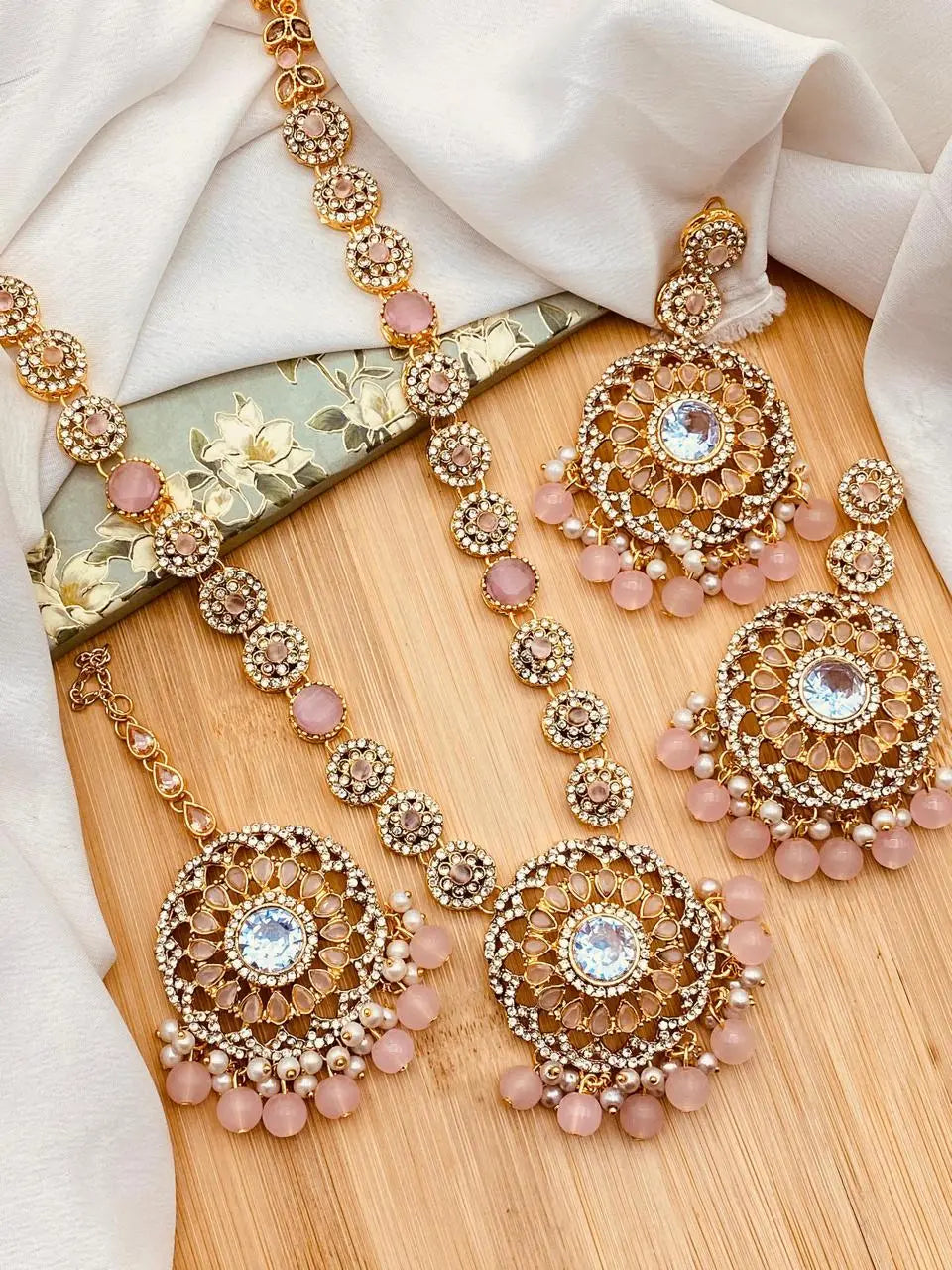 Dilruba Mala with Hoops & Tika-2078 Nayab Jewellery