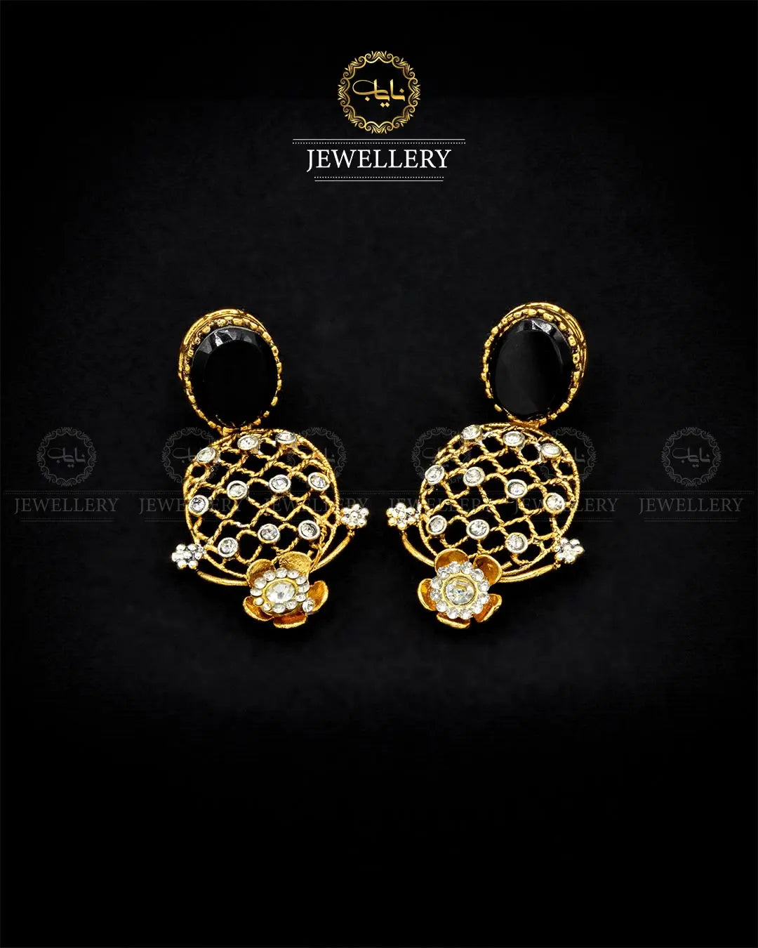 Doublet stone Earrings  NJ-1839 Nayab Jewellery