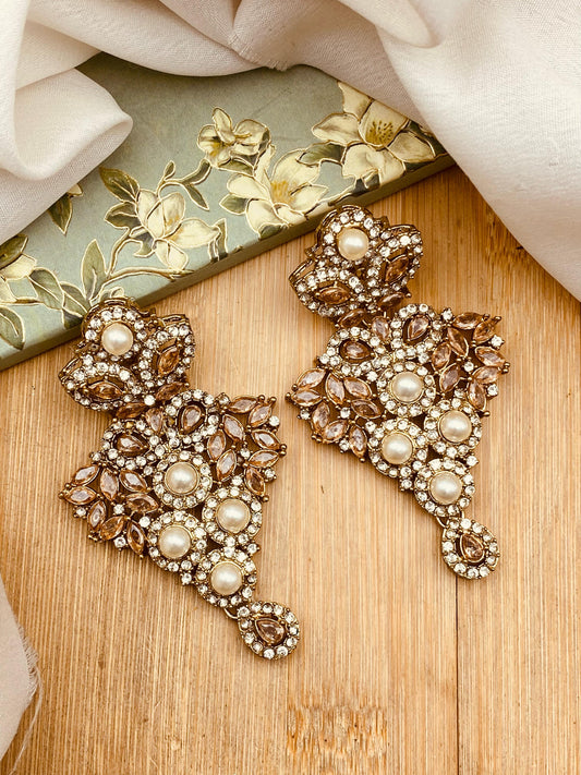 Turkish Earrings-2454-Golden Nayab Jewellery