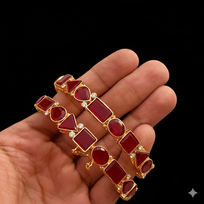 Egyptian openable Bangles (pair) BL-5039