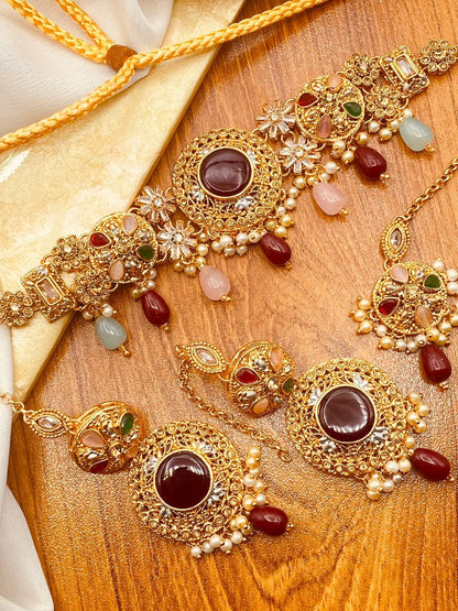 Egyptian Chokar Set NJ-1084 Nayab Jewellery