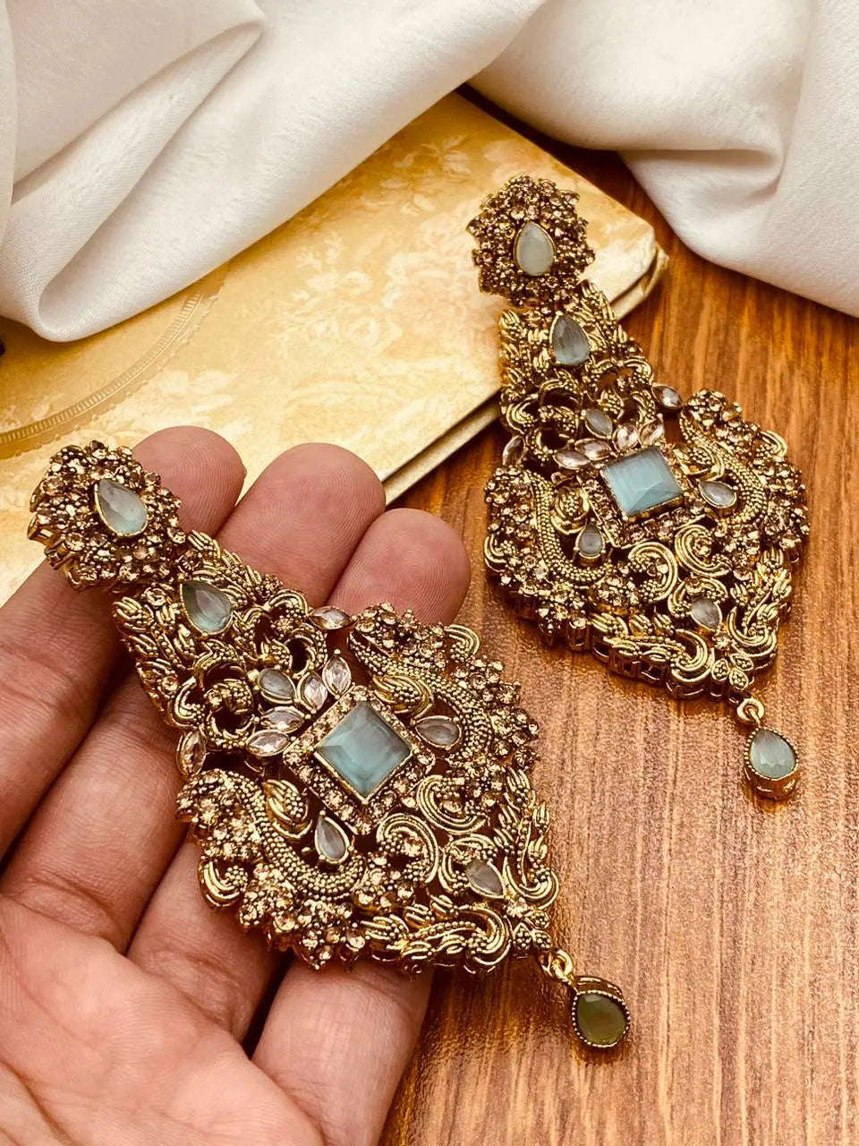 Egyptian Earrings  NJ-1419 Nayab Jewellery