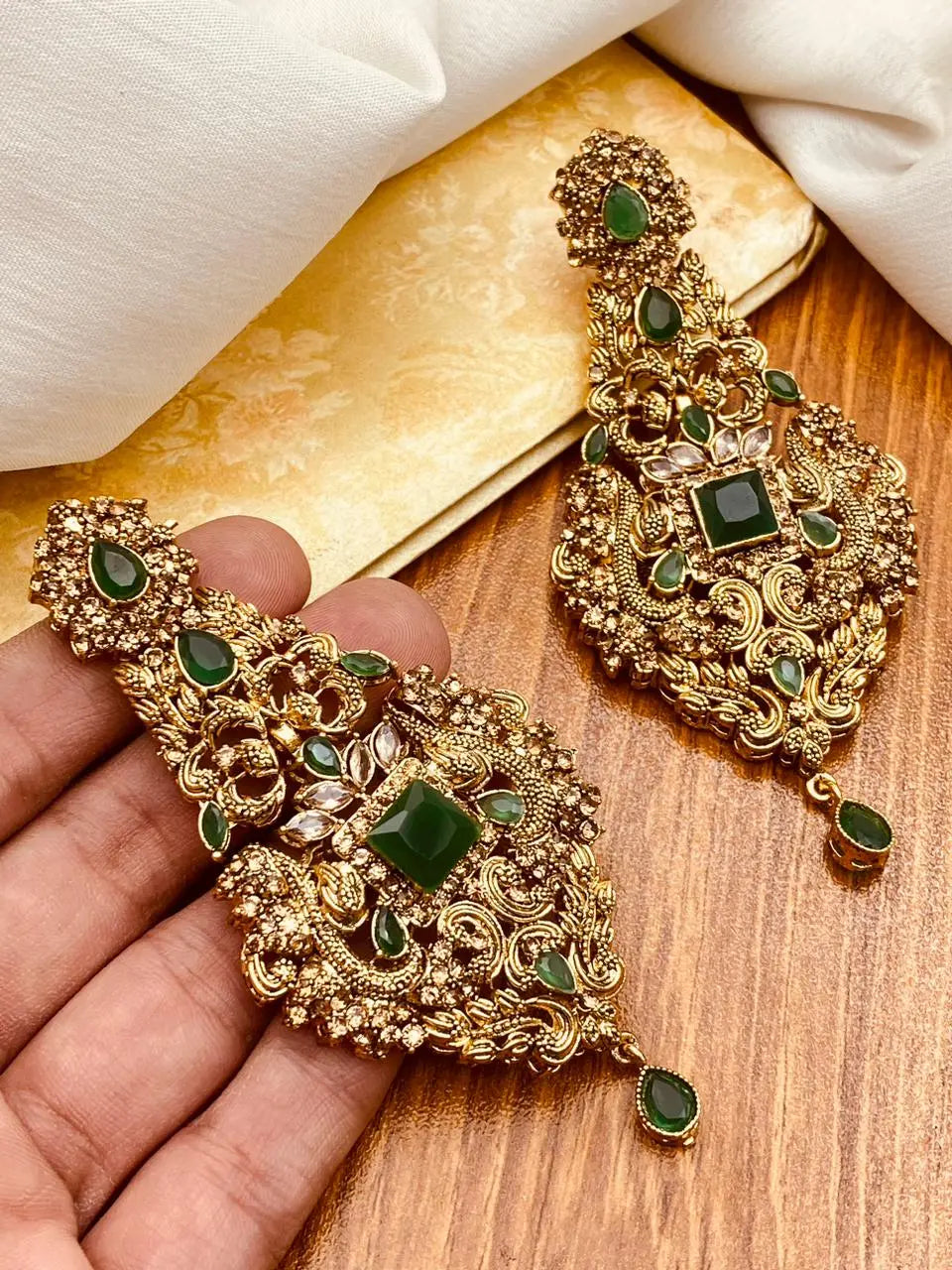 Egyptian Earrings  NJ-1419 Nayab Jewellery