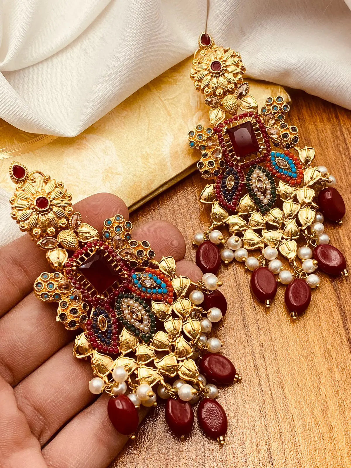 Egyptian Earrings NJ -1662 Nayab Jewellery