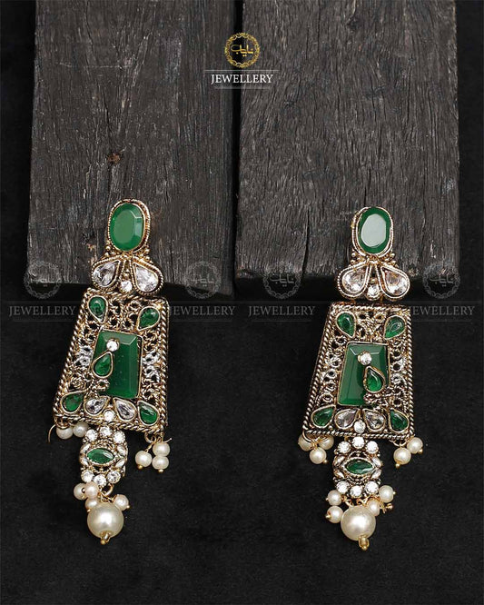 Egyptian Earrings  NJ-1756 Nayab Jewellery