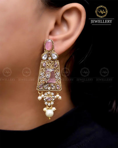 Egyptian Earrings  NJ-1756 Nayab Jewellery
