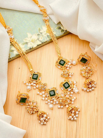 Egyptian Half Mala With Jhumki -2022 Nayab Jewellery