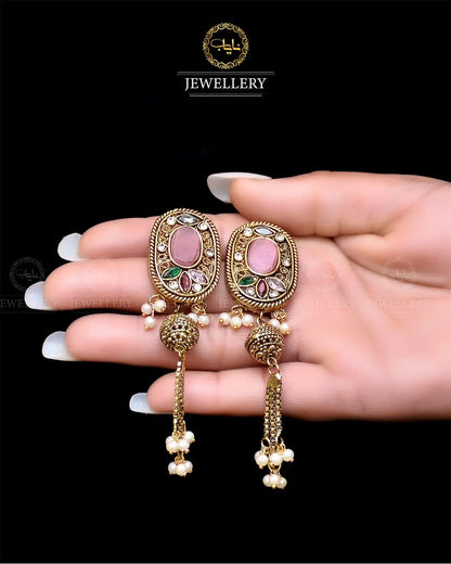 Egyptian Jhumki   NJ-1757-G Nayab Jewellery