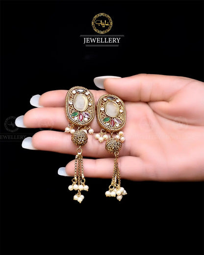 Egyptian Jhumki   NJ-1757-G Nayab Jewellery