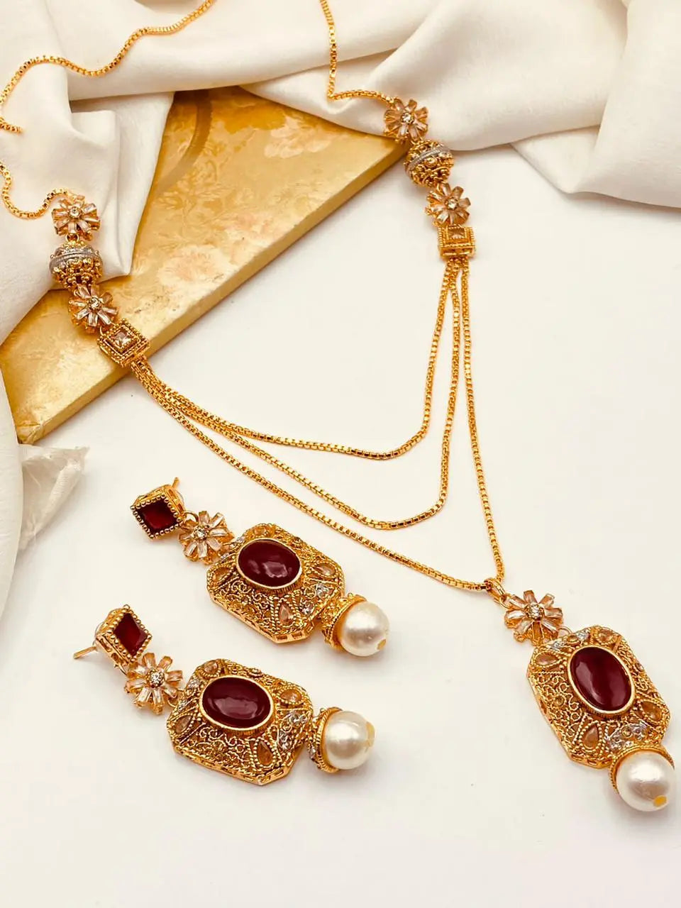 Egyptian Mala set NJ-1178 Nayab Jewellery