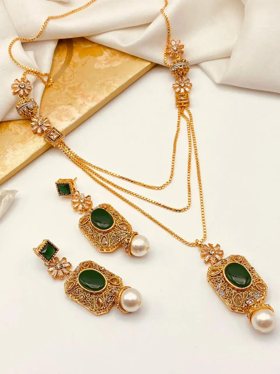 Egyptian Mala set NJ-1178 Nayab Jewellery