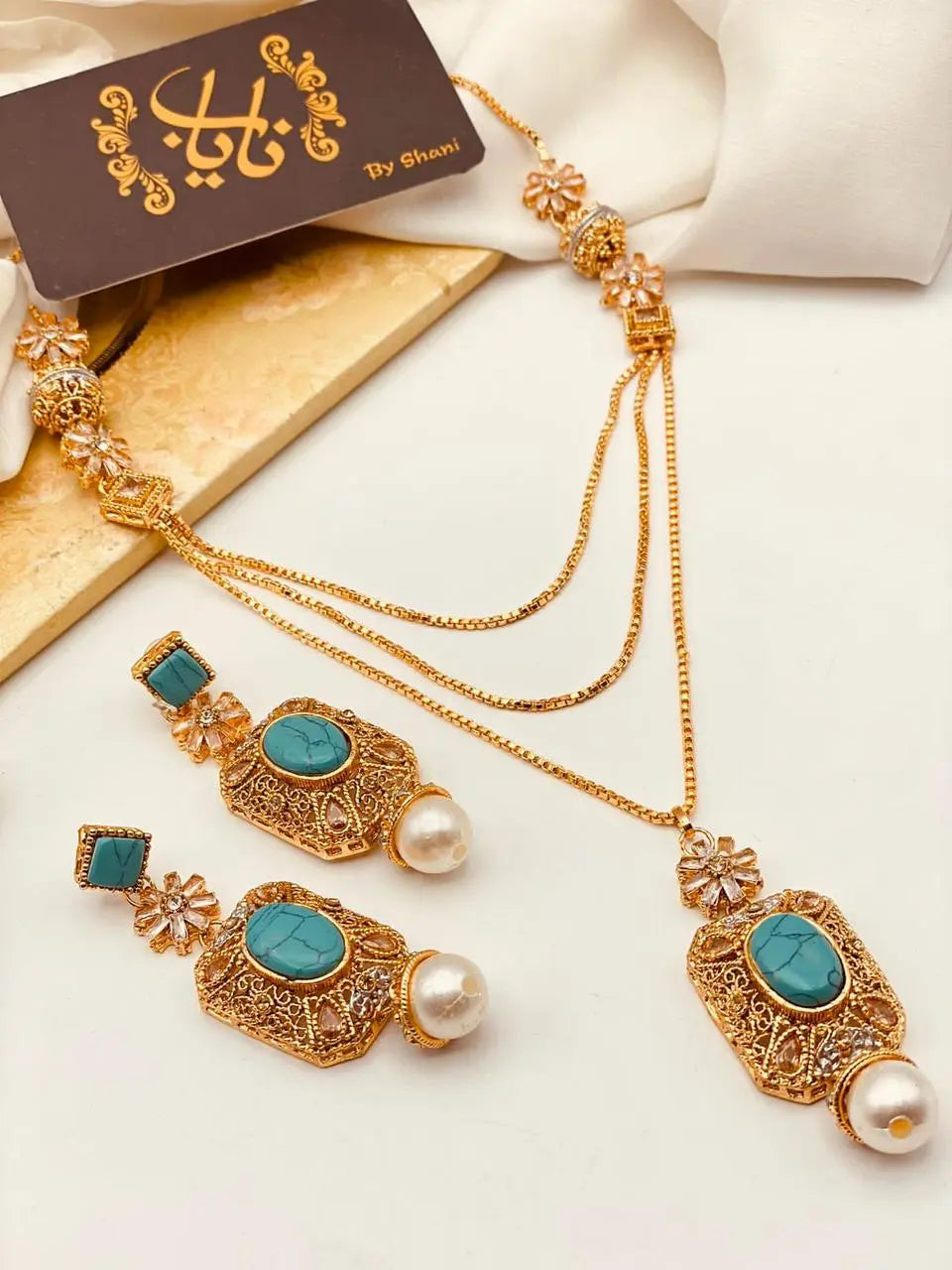 Egyptian Mala set NJ-1178 Nayab Jewellery