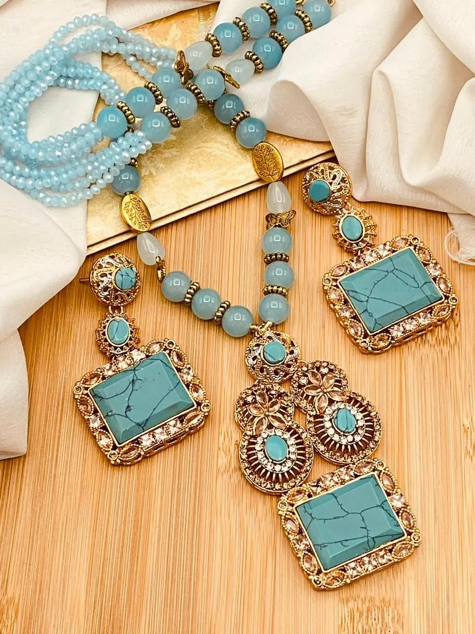 Egyptian Mala set NJ-1599 Nayab Jewellery