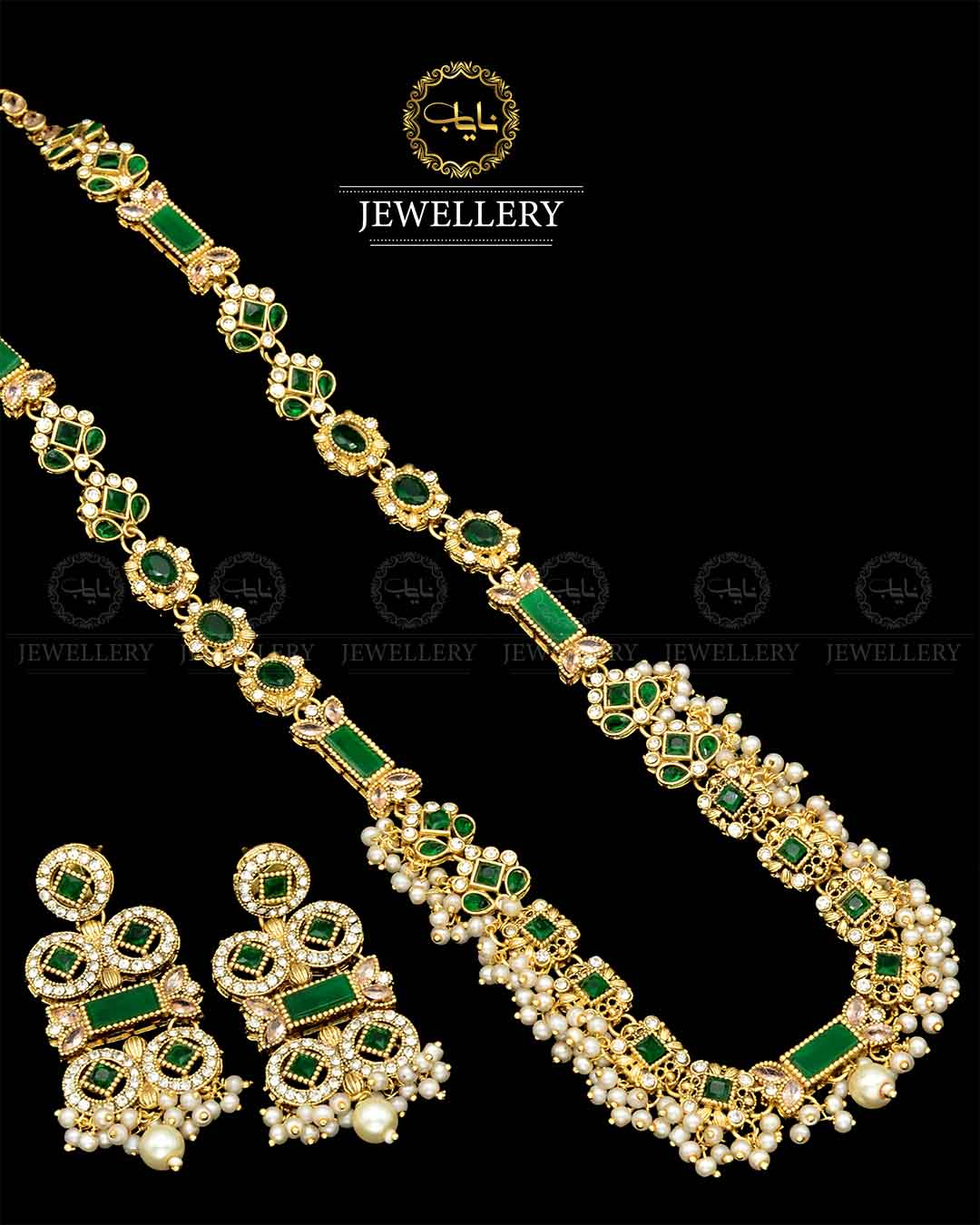 Egyptian Mala set NJ-1794-G Nayab Jewellery