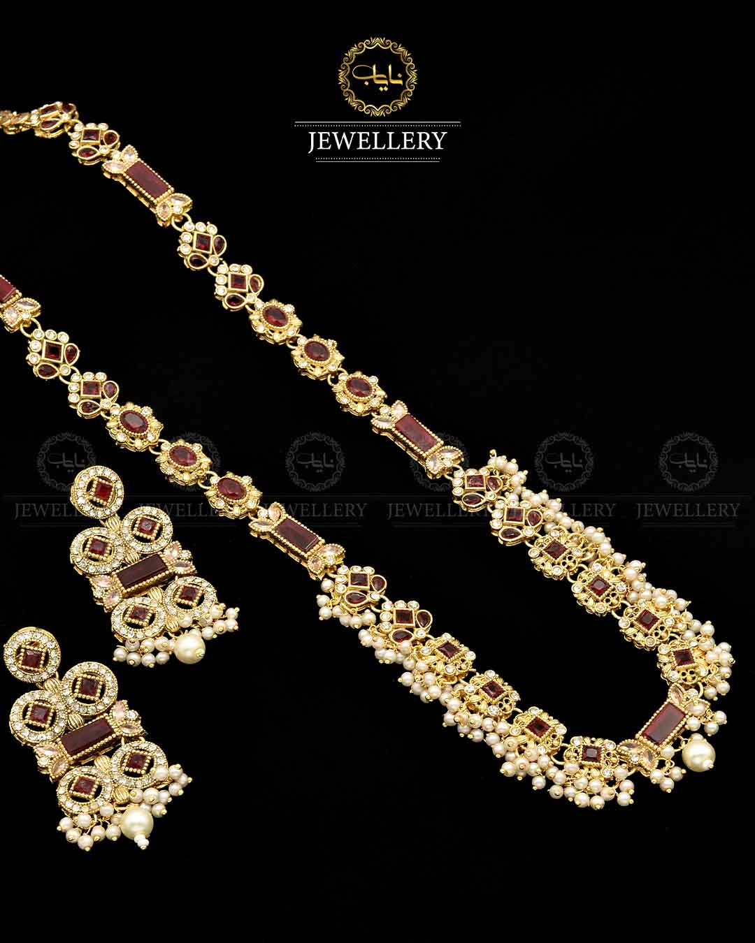 Egyptian Mala set NJ-1794-G Nayab Jewellery