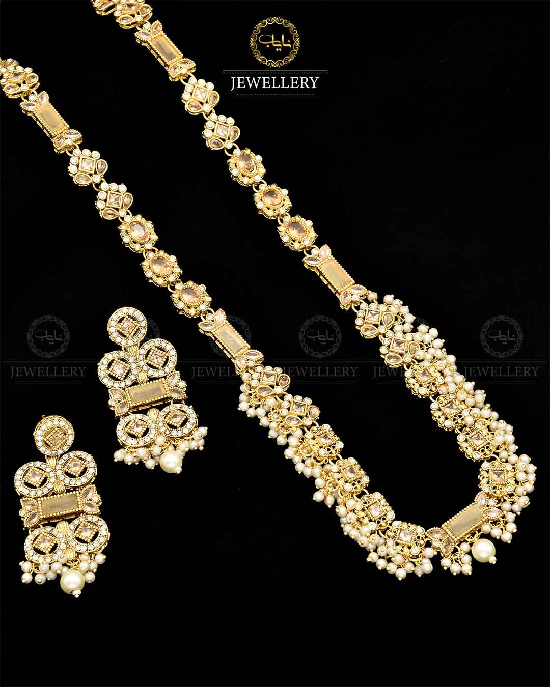 Egyptian Mala set NJ-1794-G Nayab Jewellery