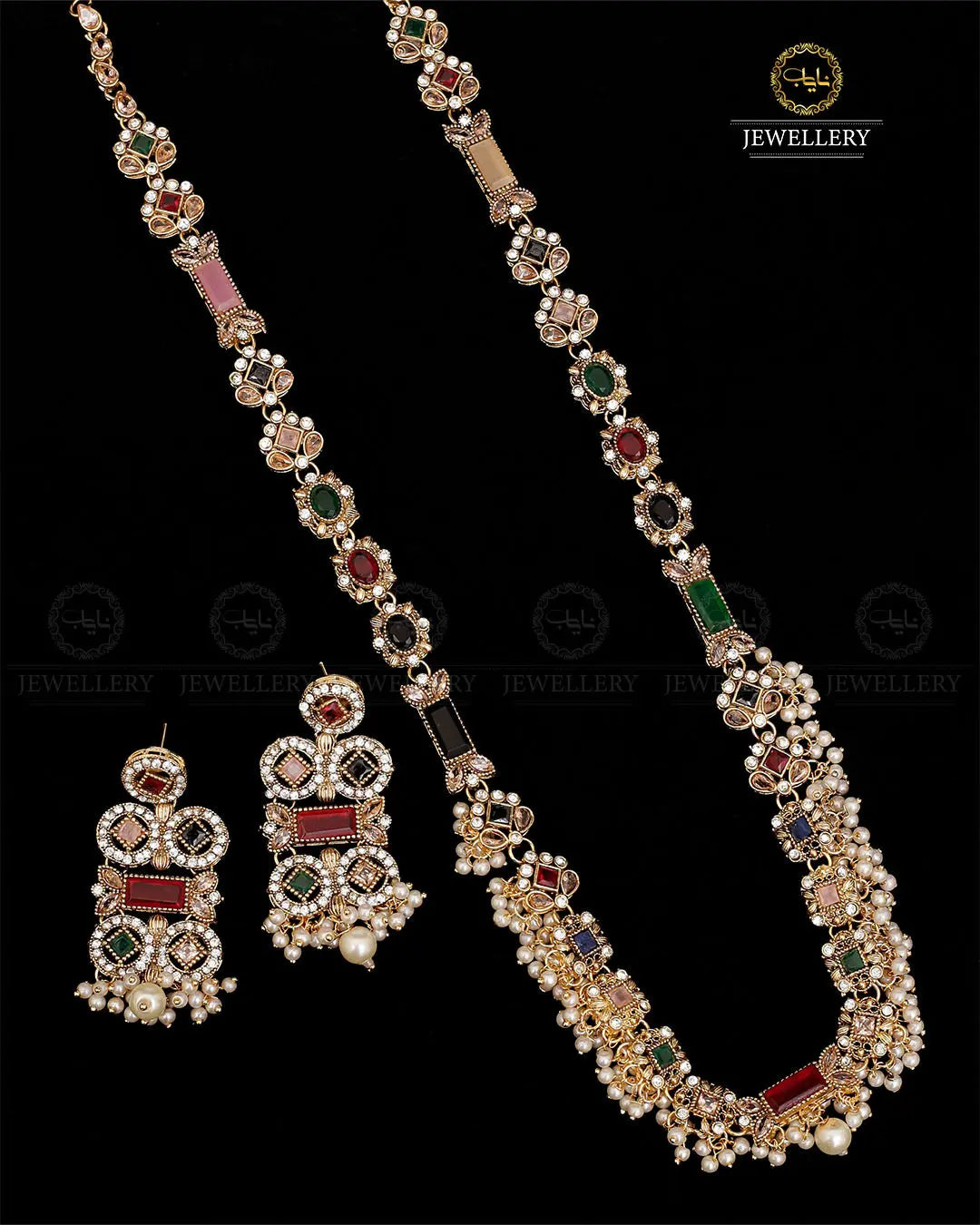 Egyptian Mala set NJ-1794-G Nayab Jewellery