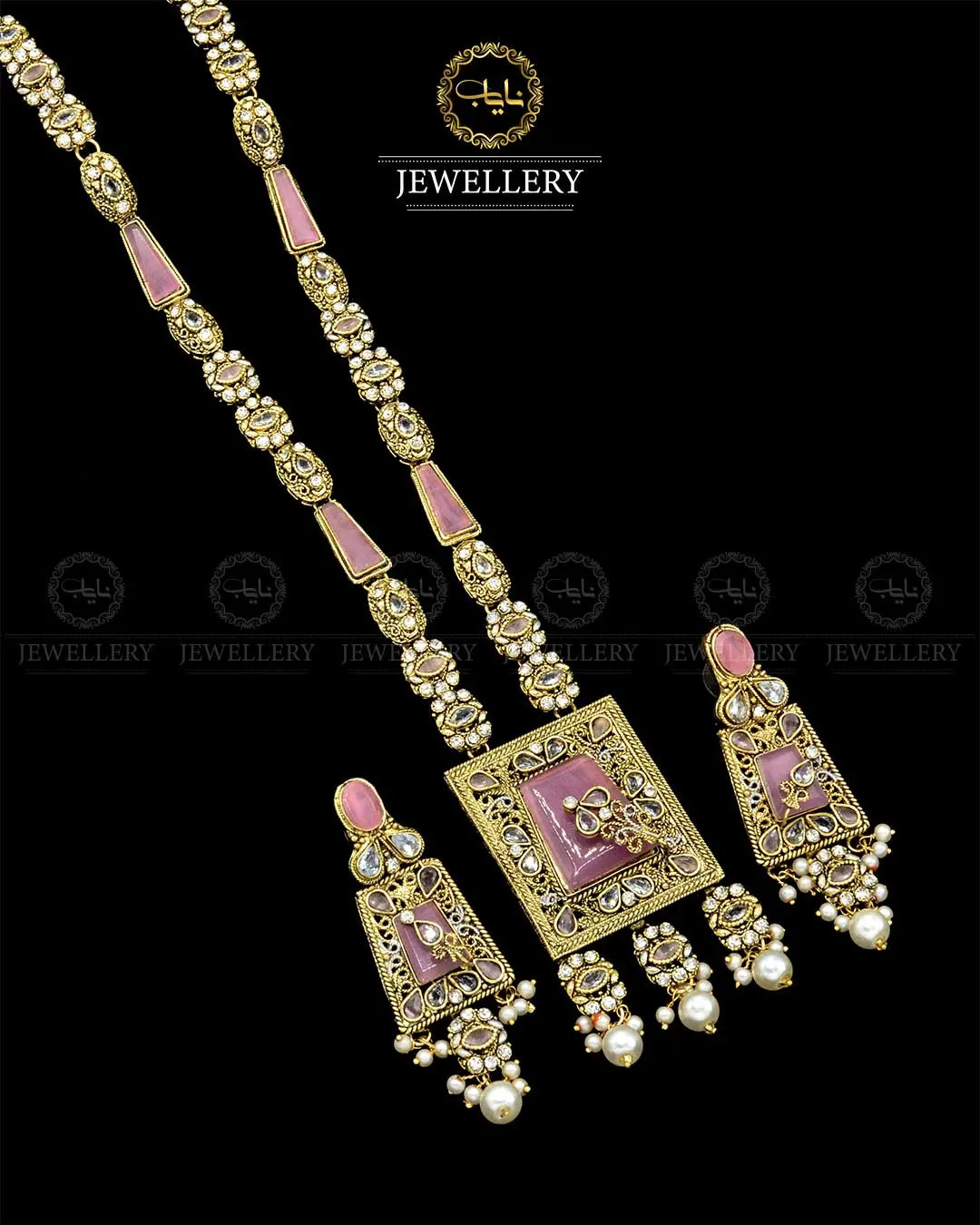 Egyptian Mala set NJ-1840-G Nayab Jewellery