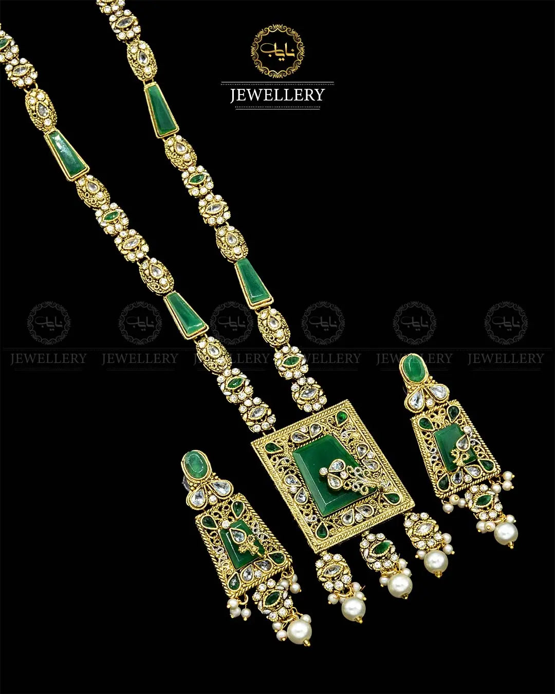 Egyptian Mala set NJ-1840-G Nayab Jewellery