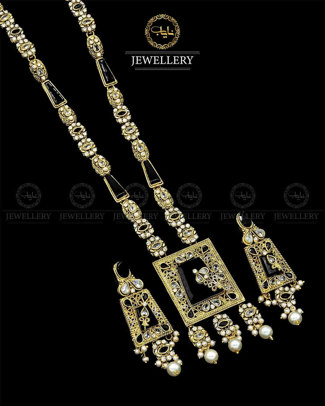 Egyptian Mala set NJ-1840-G Nayab Jewellery