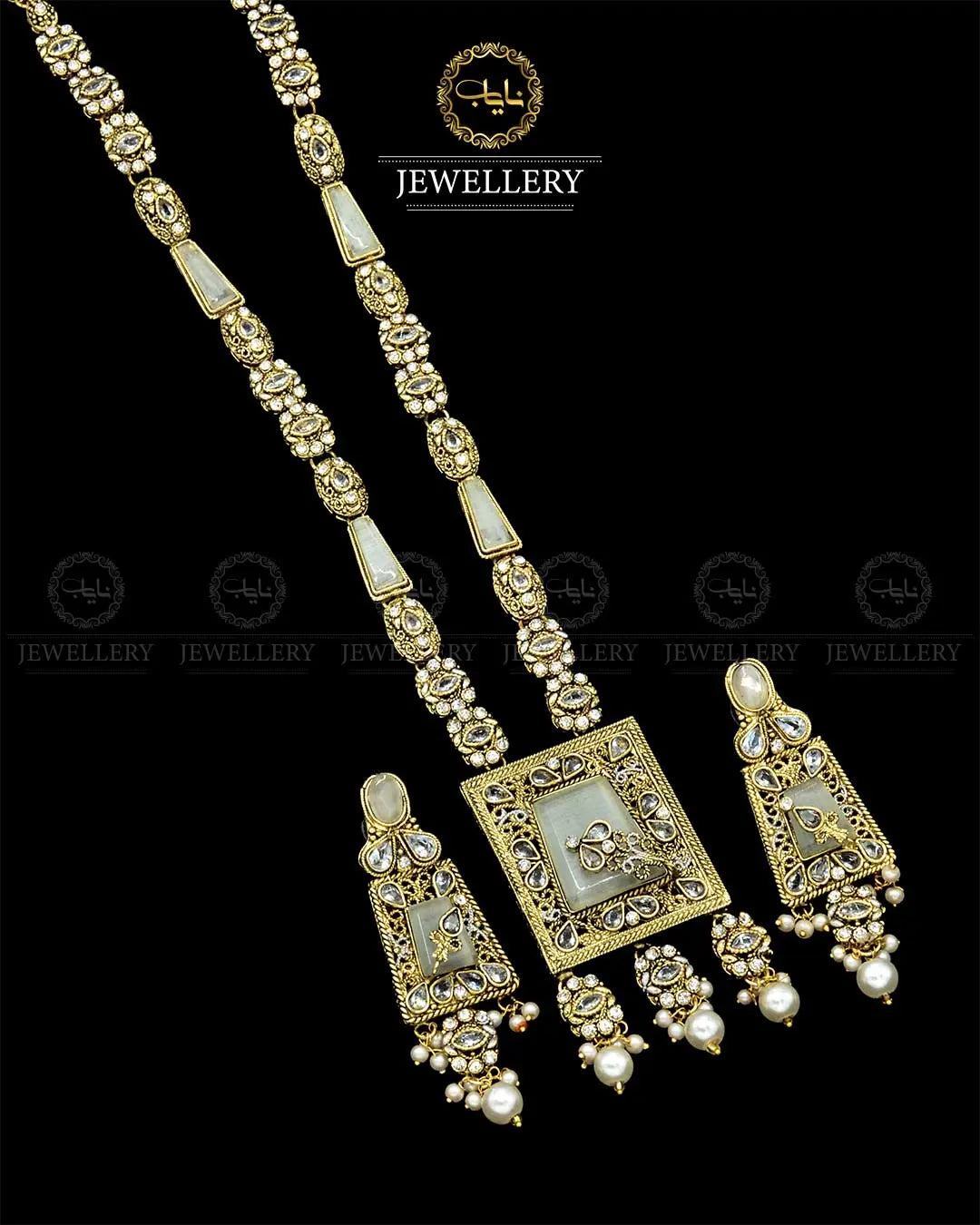 Egyptian Mala set NJ-1840-G Nayab Jewellery