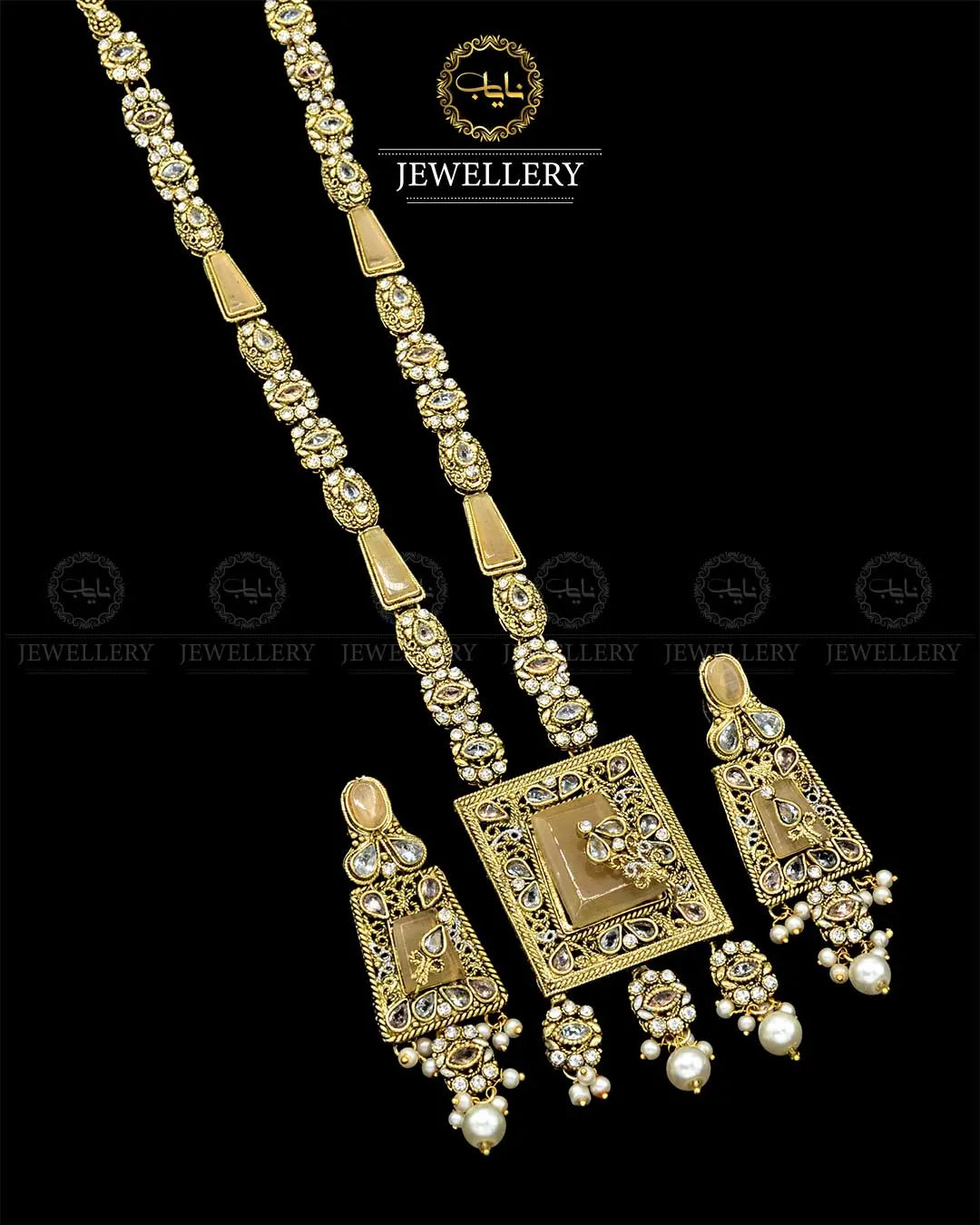 Egyptian Mala set NJ-1840-G Nayab Jewellery