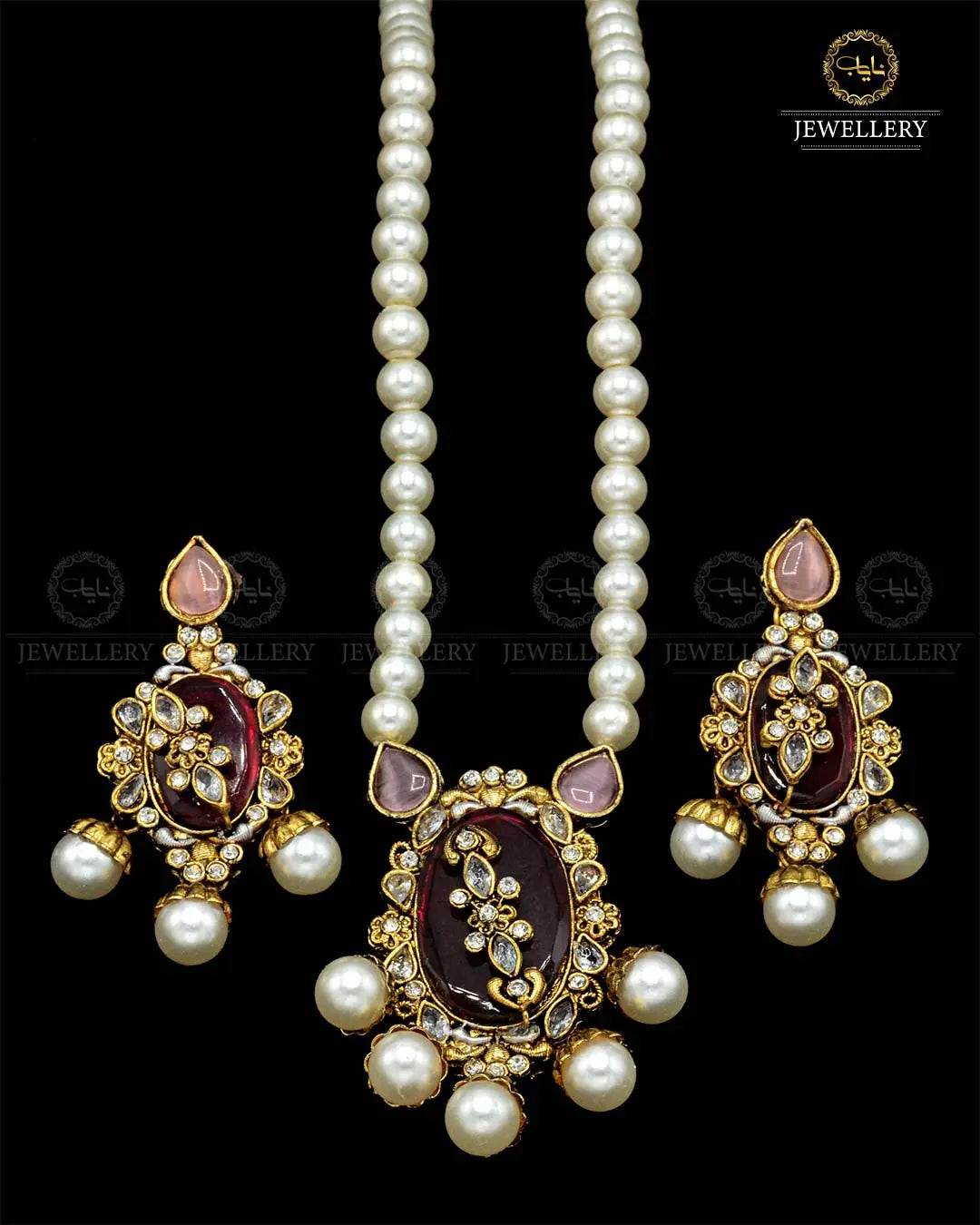 Egyptian Mala set NJ-1858 Nayab Jewellery