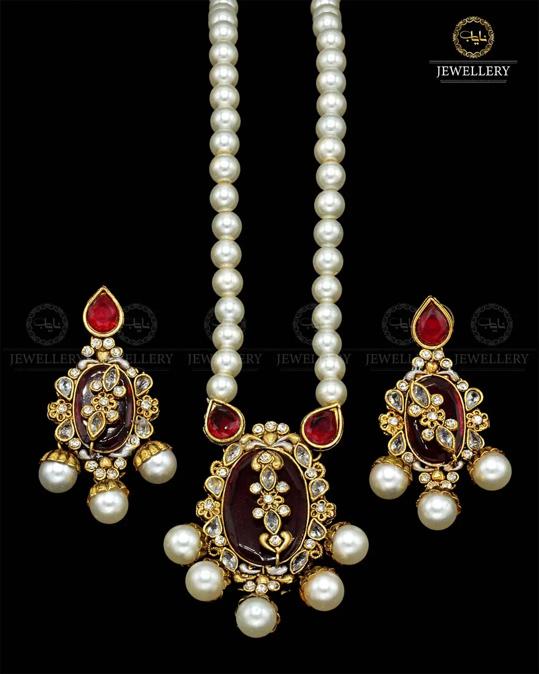 Egyptian Mala set NJ-1858 Nayab Jewellery