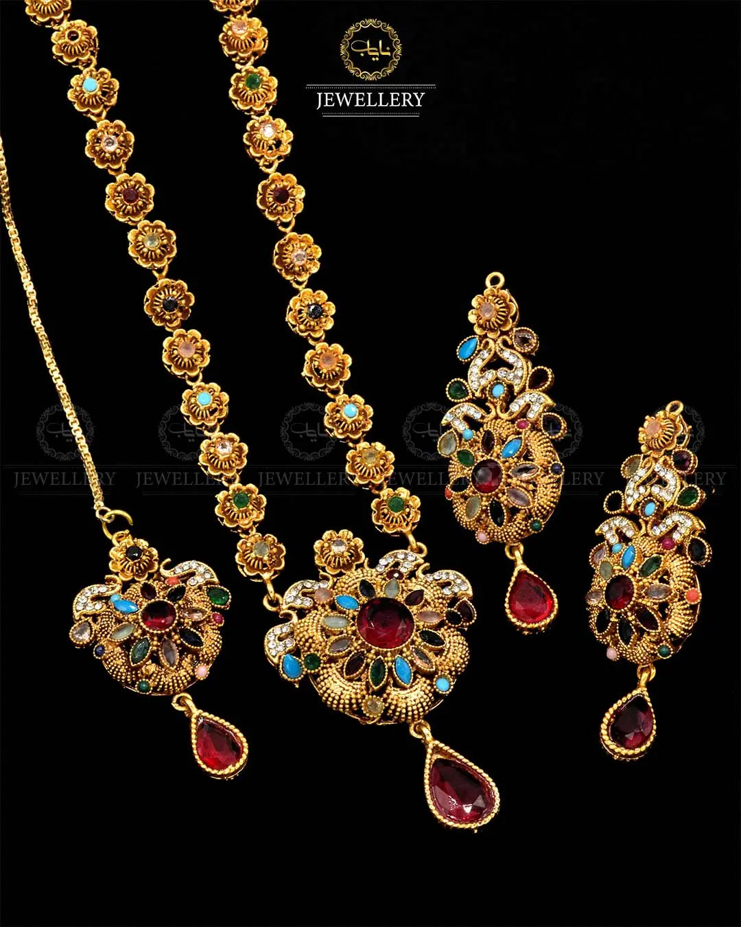 Egyptian Necklace set NJ-1847 Nayab Jewellery