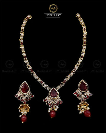 Egyptian Necklace set with Jhumki NJ-1863-G Nayab Jewellery