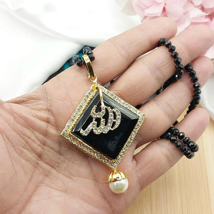 Egyptian Squre Stone Calligraphy pendant -2180 Nayab Jewellery